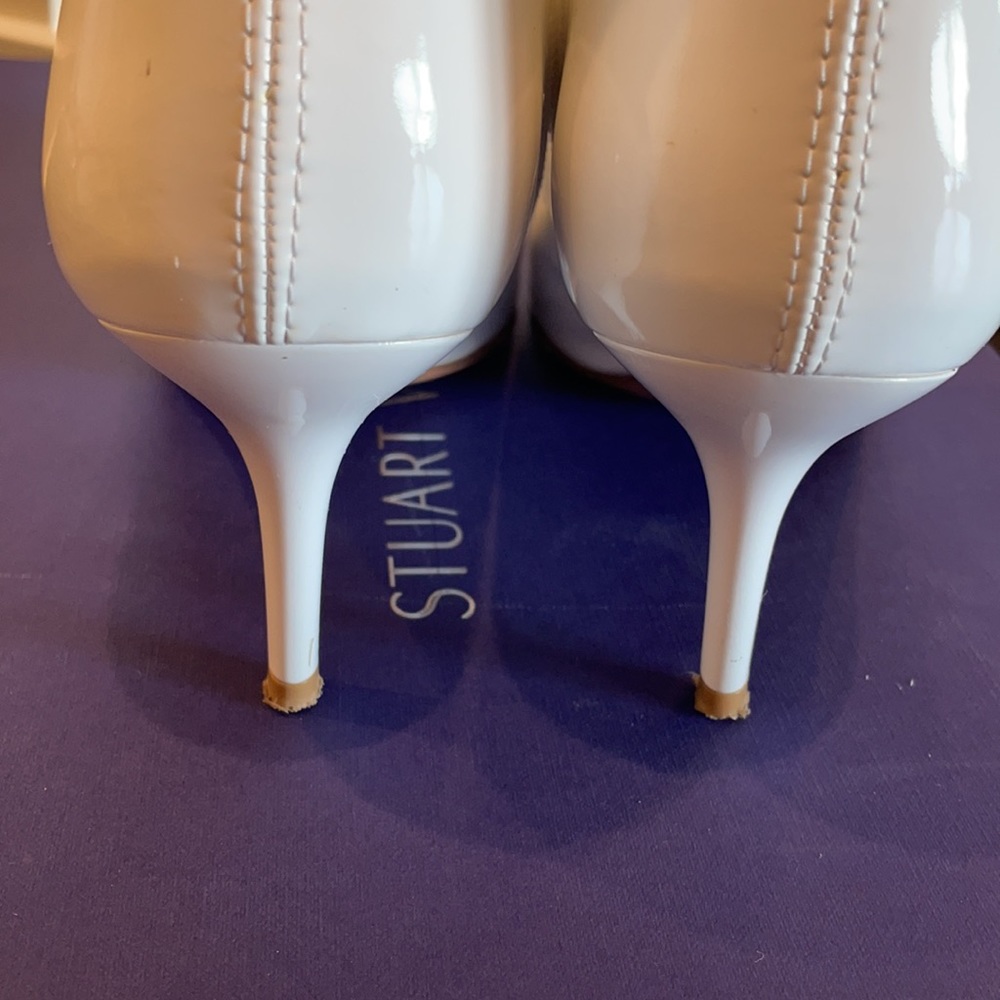 Worn once. Stuart Weitzman clingy boot in white. - Picture 10 of 10